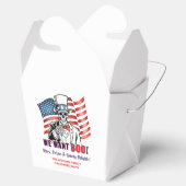 We willen een patriottisch Halloweenkostuumfeest Bedankdoosjes (Geopend)