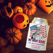 We willen een patriottisch Halloweenkostuumfeest