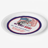 We willen een patriottisch Halloweenkostuumfeest Papieren Bordje (Gekanteld)