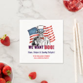 We willen een patriottisch Halloweenkostuumfeest Servet (Insitu)