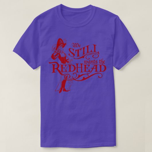 We willen het Redhead Caribbean Pirates Shirt (Design voorkant)
