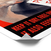 We willen je keukenafval en keukenafval — WWII Poster (Hoek)