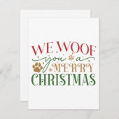 We willen jullie een prettig kerstfeest geven feestdagenkaart (Voorkant / Achterkant)