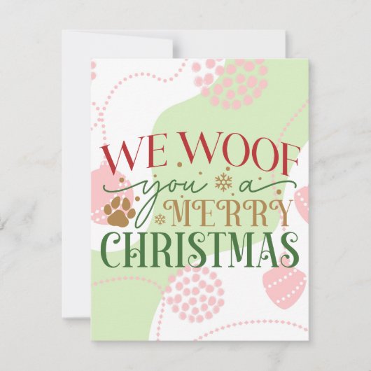 We willen jullie een prettig kerstfeest geven feestdagenkaart (Voorkant)