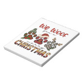 We willen jullie een prettig kerstfeest geven notitieblok (Linkerzijde)