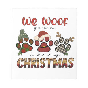 We willen jullie een prettig kerstfeest geven notitieblok