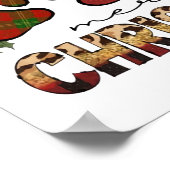 We willen jullie een prettig kerstfeest geven poster (Hoek)