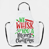 We willen jullie een prettige kerst geven schort (Voorkant)