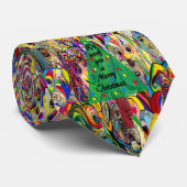 We willen jullie een prettige kerst geven stropdas (Opgerold)