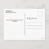 We willen jullie graag kerstcadeaufoto's feestdagenkaart (Achterkant)