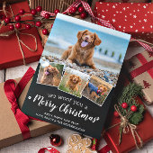 We willen jullie graag kerstcadeaufoto's feestdagenkaart