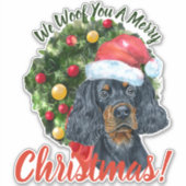 We willen jullie graag kerstcadeausetter sticker (Voorkant)