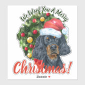 We willen jullie graag kerstcadeausetter sticker (Vel)
