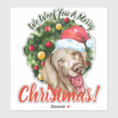We willen jullie prettige kerstfeestjes, Funny Wei Sticker (Vel)