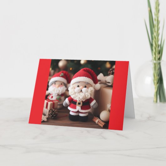 WE WILLEN MET Z'N DRIEËN VROLIJK KERSTFEEST ZEGGEN FEESTDAGEN KAART (Voorkant)