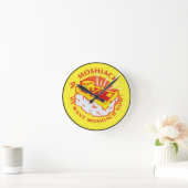 We willen Moshiach Wall Clock Ronde Klok (Huis)