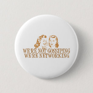 We willen niet dat we een netwerk-Sinaasappel make Ronde Button 5,7 Cm