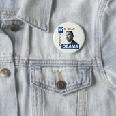 We willen Obama Ronde Button 5,7 Cm (In situ)
