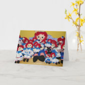 "WE WILLEN U ALLEMAAL EEN HappY BIRTHDA" RAGEDY EN Kaart (Gele Bloem)