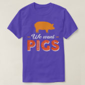 We willen varkens t-shirt (Design voorkant)