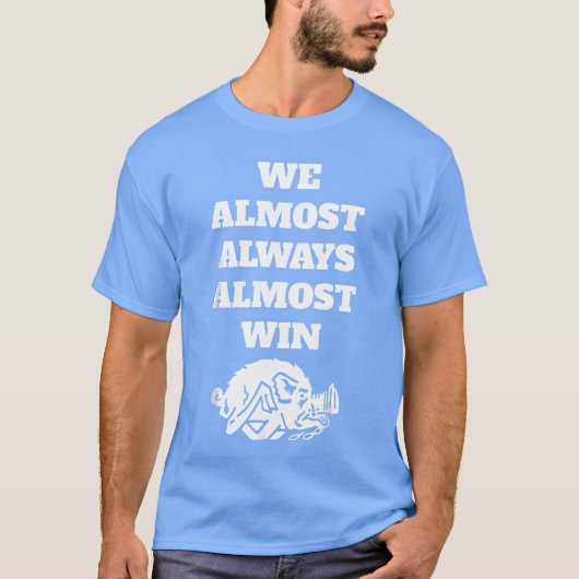 We WinBijnaAltijdBijna Funny retro T-shirt (Voorkant)