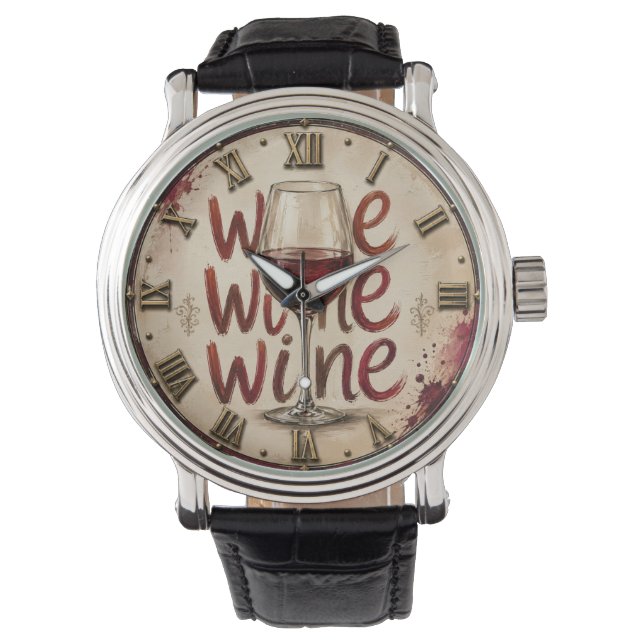 We Wine  Horloge (Voorkant)