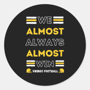 We winnen bijna altijd bijna altijd de Football va Ronde Sticker