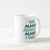 We winnen bijna altijd football koffiemok (Voorkant rechts)