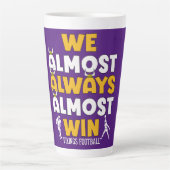 We winnen bijna altijd Vikings football Latte Mok (Voorkant)