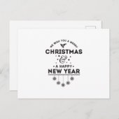 We Wish You a Merry Christmas Briefkaart (Voorkant / Achterkant)