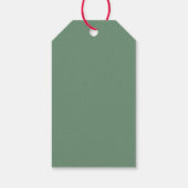 We Wish You A Merry Christmas Green Cadeaulabel (Achterkant)