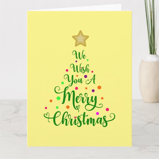 We wish you a merry Christmas Kaart (Voorkant)