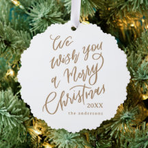 We Wish You a Merry Christmas Lettering Foto