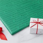 We Wish You a Merry Christmas Music in Jade Green Cadeaupapier