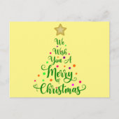 we wish you a merry Christmas Uitnodiging Briefkaart (Voorkant)