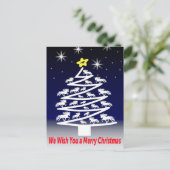 We Wish you a Merry Christmass Postkarte Briefkaart (Staand voorkant)