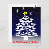 We Wish you a Merry Christmass Postkarte Briefkaart (Voorkant / Achterkant)