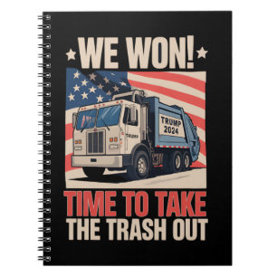 We Won Tijd Om Het Afval Weg Te Gooien Trump 47 Notitieboek