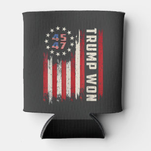 We Won TRUMP INAUGURATIE Amerikaanse Vlag Blikjeskoeler