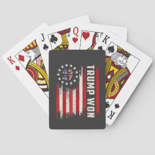 We Won TRUMP INAUGURATIE Amerikaanse Vlag  Pokerkaarten