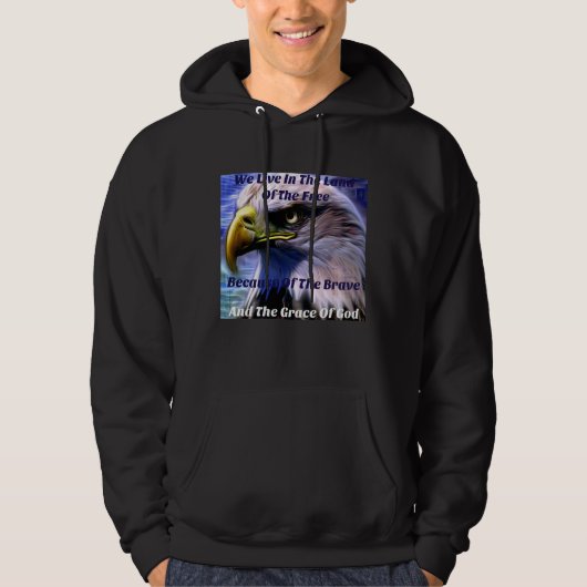 We wonen in het land van de vrije-dankbaarheid ont hoodie (Voorkant)