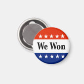 We Wonnen Verkiezingen 2026 Magneet (Voorkant / Achterkant)