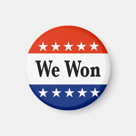 We Wonnen Verkiezingen 2026 Magneet (Voorkant)