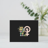 We Won't Go back Briefkaart (Staand voorkant)