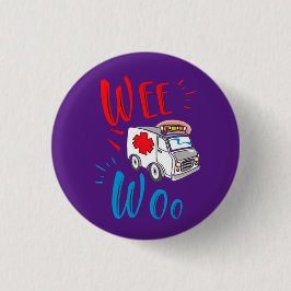 we woo ambulance paramedic ronde button 3,2 cm