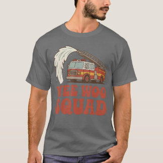 We Woo Squad Brandweerman Fireruck Dames Heren Out T-shirt