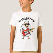 We Wool Rock You Funny Sheep Pun T-shirt (Voorkant)