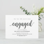 We worden betrokken, Engagement Party nodigt uit Kaart (Staand voorkant)