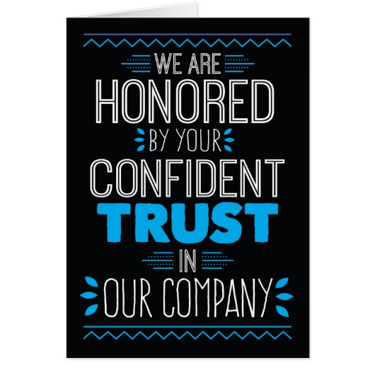 We worden geëerd door jouw vertrouwen in onze Comp (Voorkant)