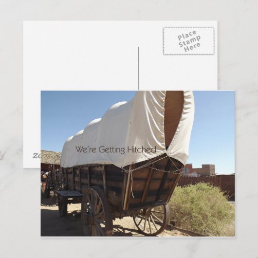 We worden gehitched Save the Date Briefkaart (Voorkant / Achterkant)